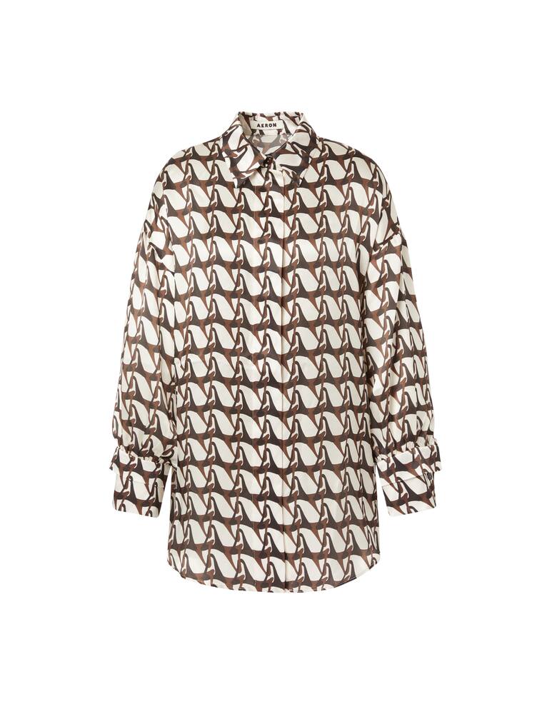 rinascente Aeron Rance silk shirt - brown