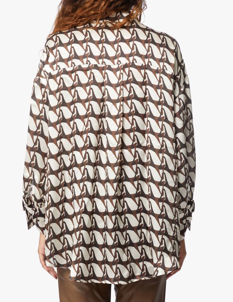 rinascente Aeron Rance silk shirt - brown