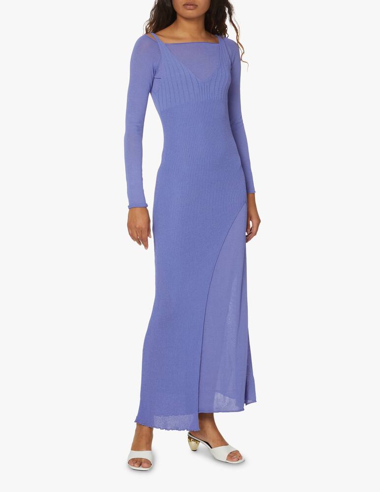 Aeron Vestito lungo a manica lunga - viola - immagine 2 Aeron Vestito lungo a manica lunga - viola - immagine 2
