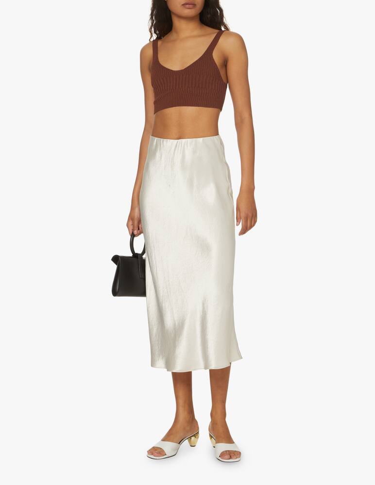 rinascente Aeron Joan cropped top - brown