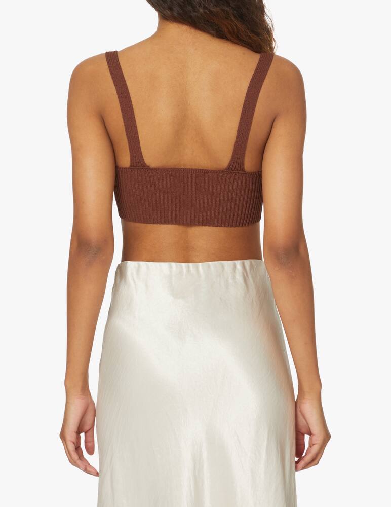 rinascente Aeron Joan cropped top - brown