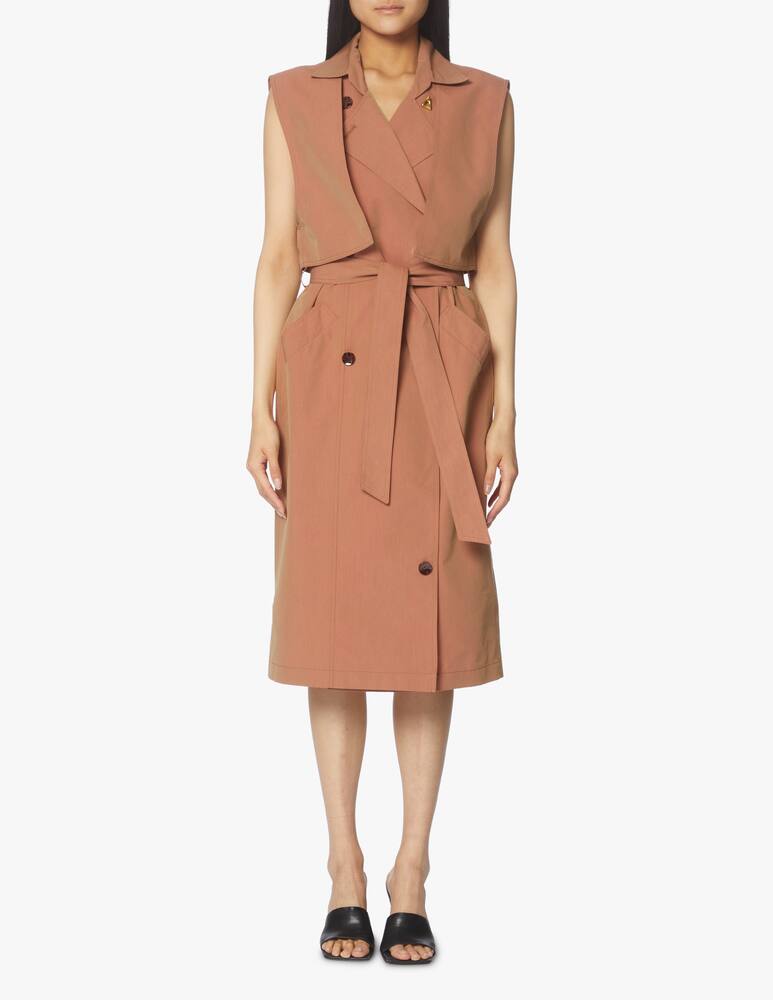 rinascente Aeron Sleeveless midi dress - brown