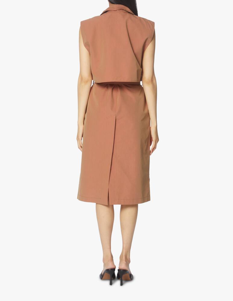 rinascente Aeron Sleeveless midi dress - brown