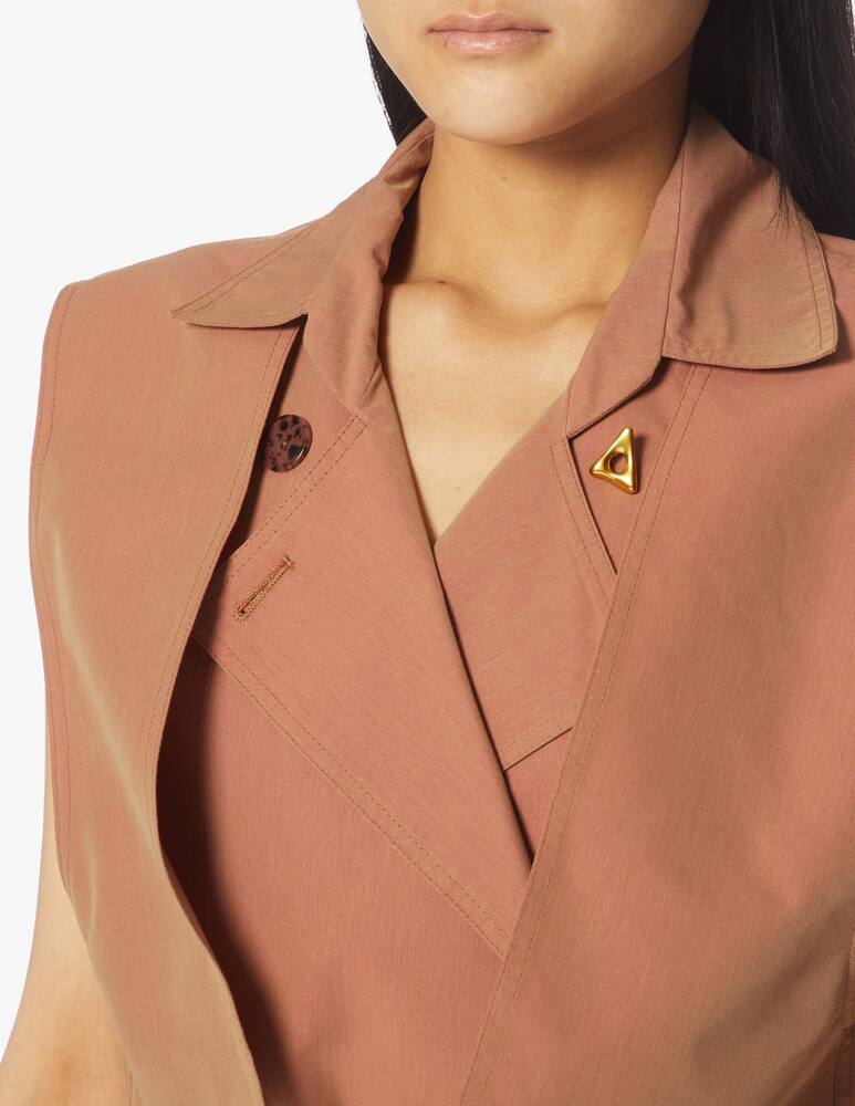 rinascente Aeron Sleeveless midi dress - brown