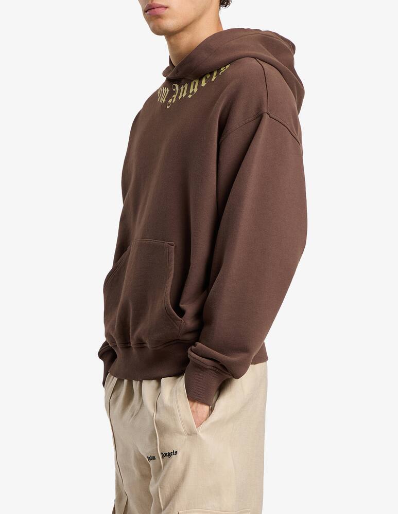 rinascente Palm Angels Neck logo regular hoodie
