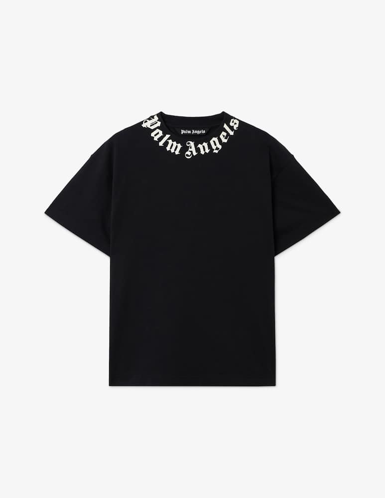 Palm Angels Neck logo regular t-shirt - picture 1 Palm Angels Neck logo regular t-shirt - picture 1