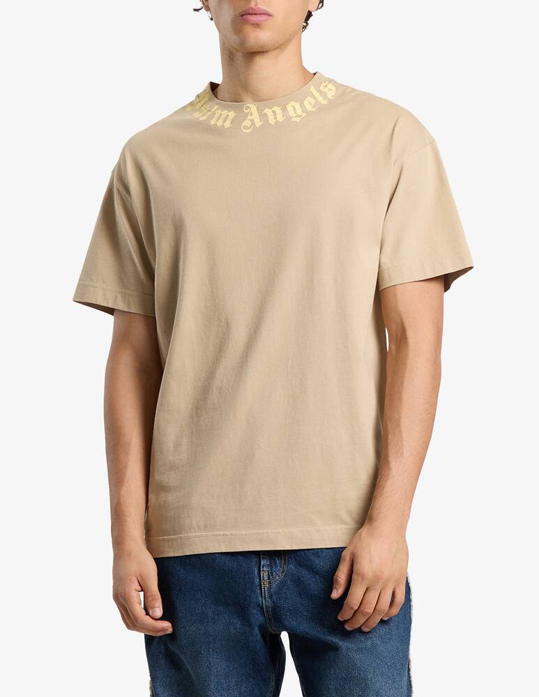 rinascente Palm Angels Neck logo regular t-shirt