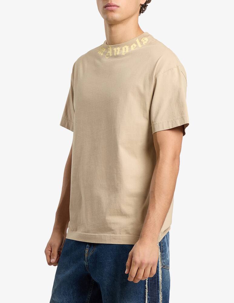 rinascente Palm Angels Neck logo regular t-shirt