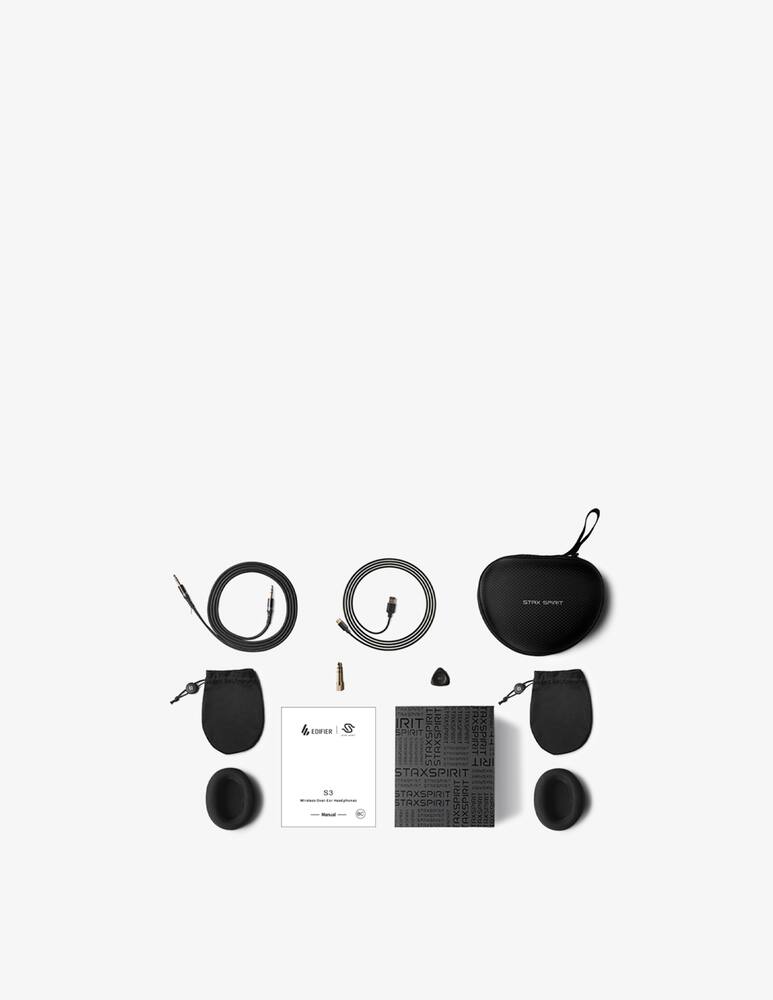 rinascente Edifier Stax Spirit S3 Cuffia Wireless Magneto-Planare - Nero