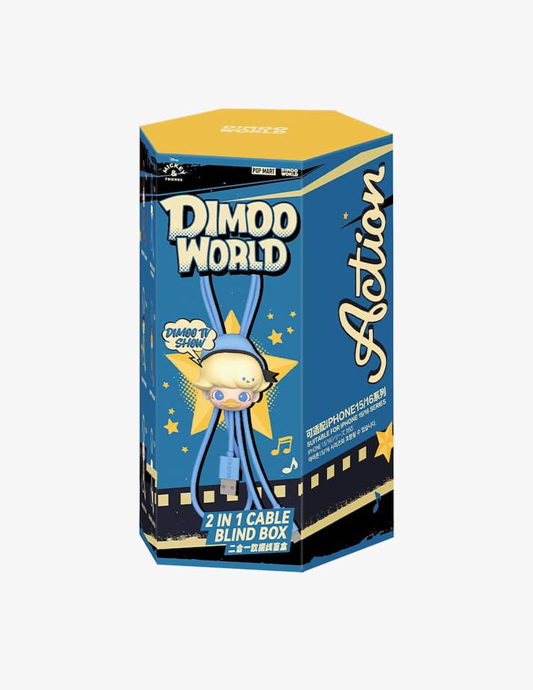 rinascente Pop Mart DIMOO WORLD x DISNEY Series-2 in 1 Cable Blind Box