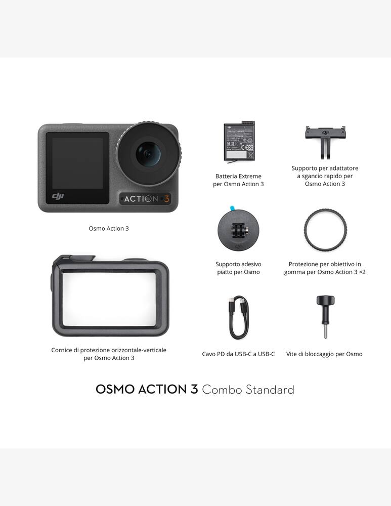 rinascente DJI Osmo Action 3 Standard Combo