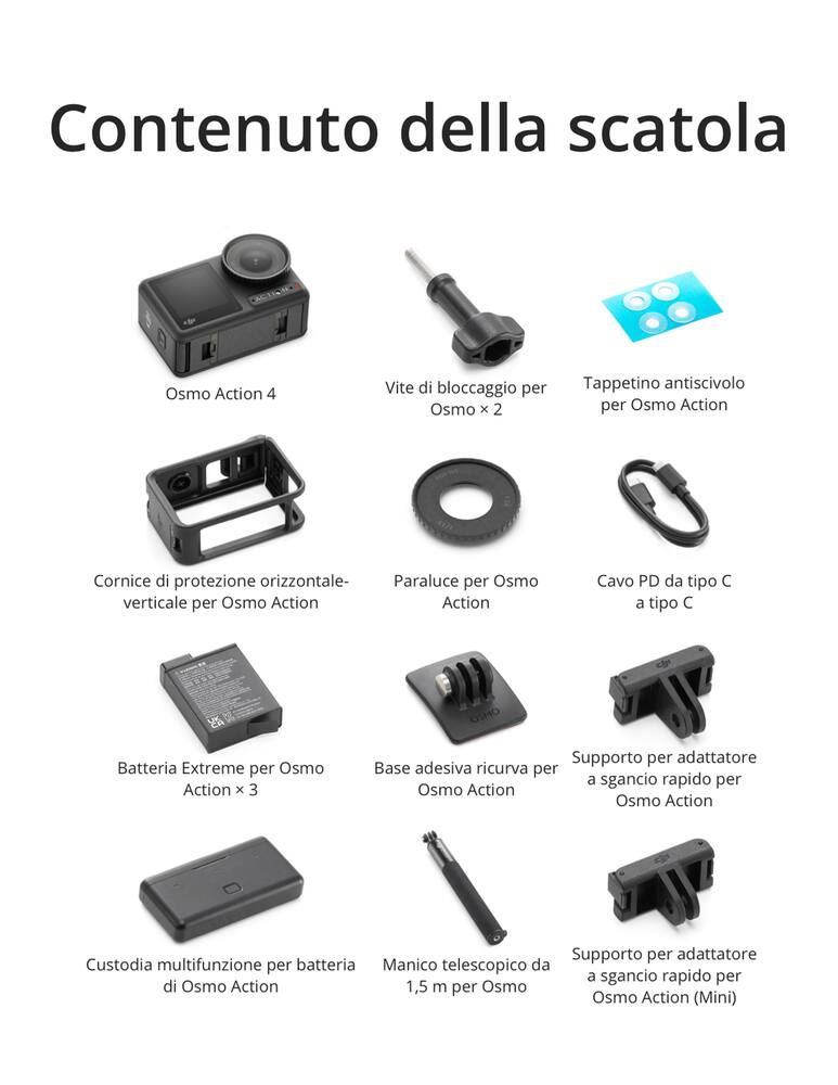 rinascente DJI Osmo Action 4 Adventure Combo