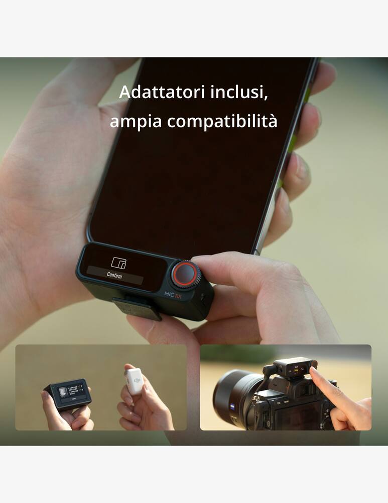 rinascente DJI Mic 2 (2 TX + 1 RX + Custodia di ricarica)