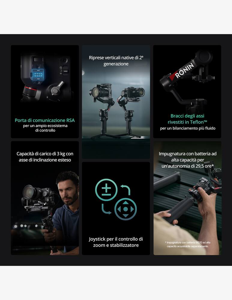 rinascente DJI DJI RS 4 Combo Stabilizzatore