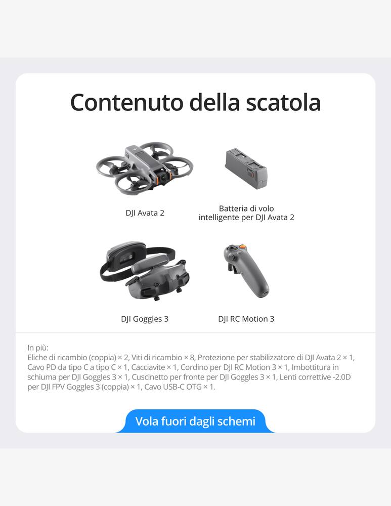 rinascente DJI Avata 2 Combo (1 Battery)