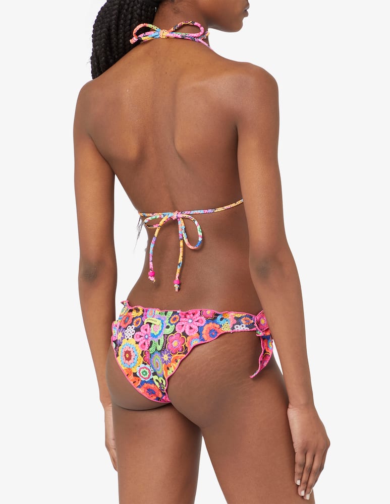 rinascente 4giveness Triangle bikini and slip frou frou