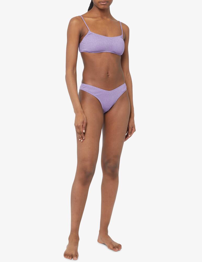 rinascente 4giveness Bikini set a fascia e slip a v Diamond ribs