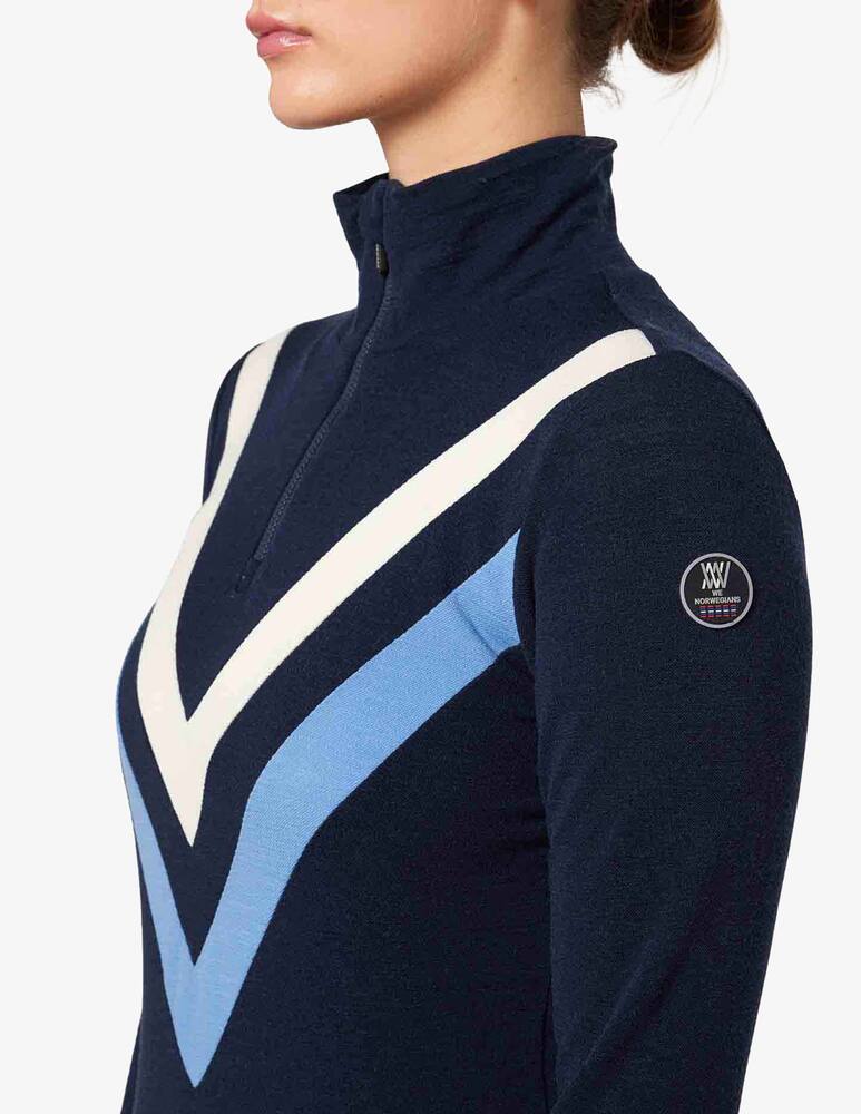 We Norwegians Maglia zip chevron - immagine 3 We Norwegians Maglia zip chevron - immagine 3