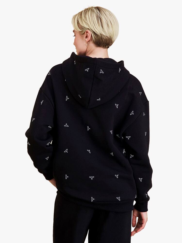 rinascente Holzweiler Felpa Rainbow con cappuccio e logo