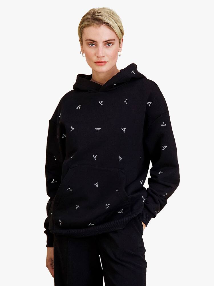 rinascente Holzweiler Felpa Rainbow con cappuccio e logo