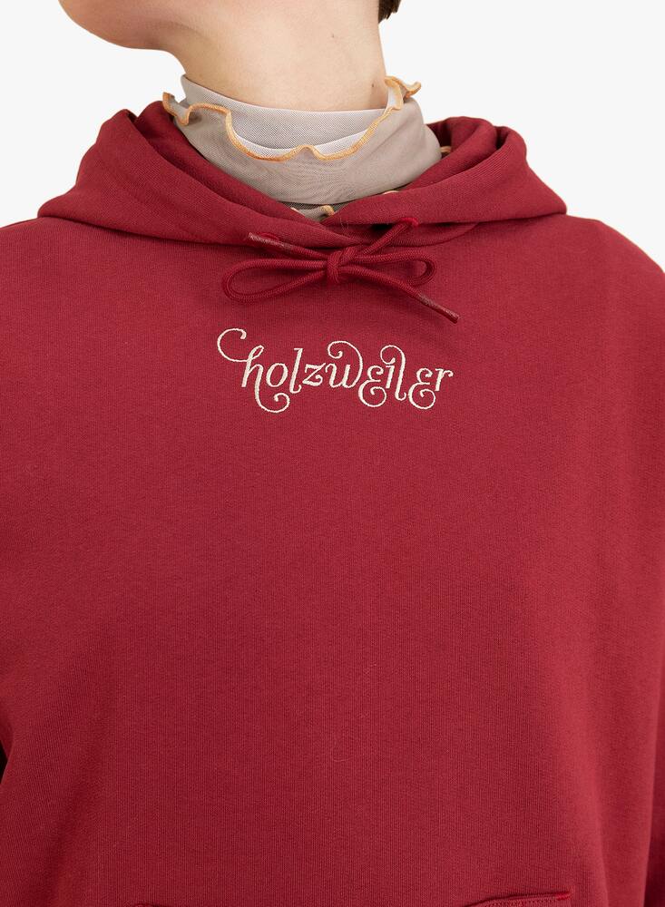 rinascente Holzweiler Placebo Hoodie oversized with flower printed