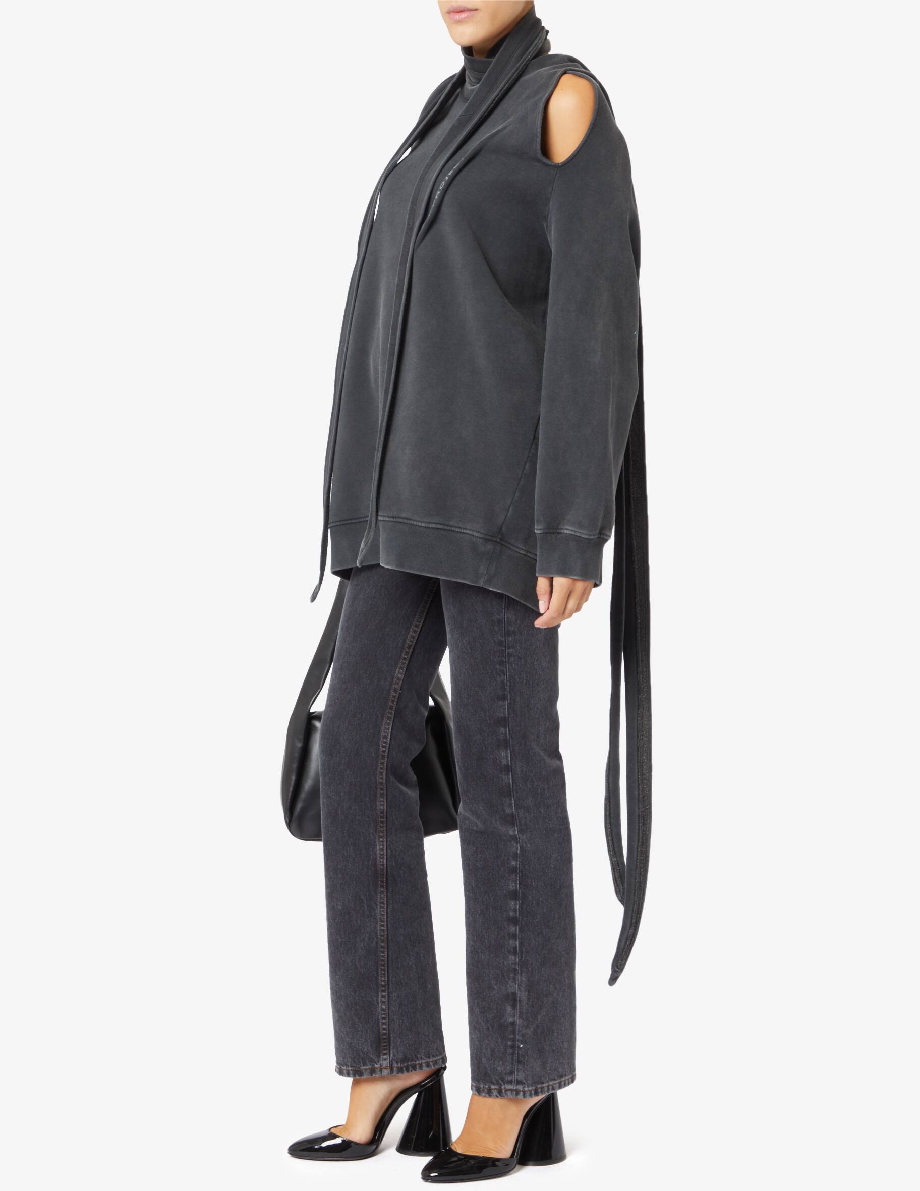 Shop Y/Project Multiscarf logo sweatshirt on Rinascente