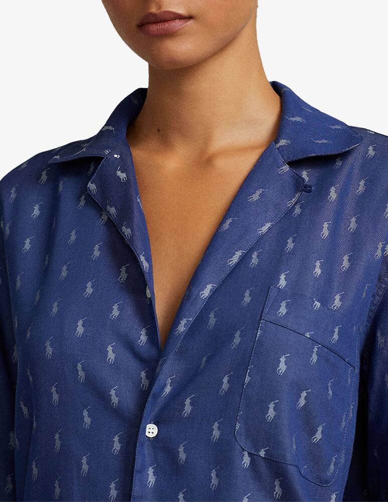 rinascente Polo Ralph Lauren Pigiama lungo aperto manica lunga