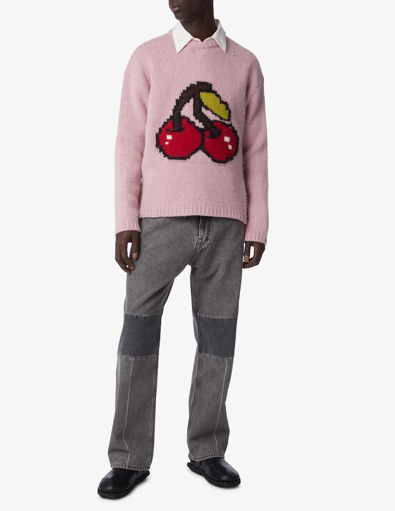 Our Legacy Sonar roundneck sweater - Pink - picture 2 Our Legacy Sonar roundneck sweater - Pink - picture 2