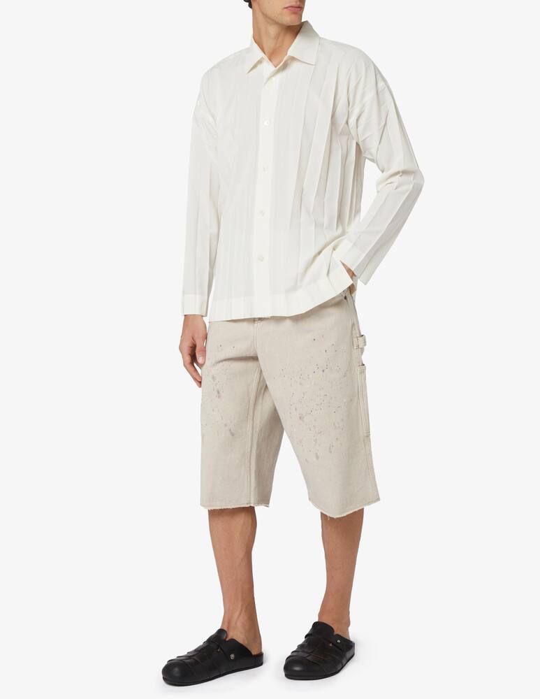 rinascente Our Legacy Bermuda denim capri cut splatter