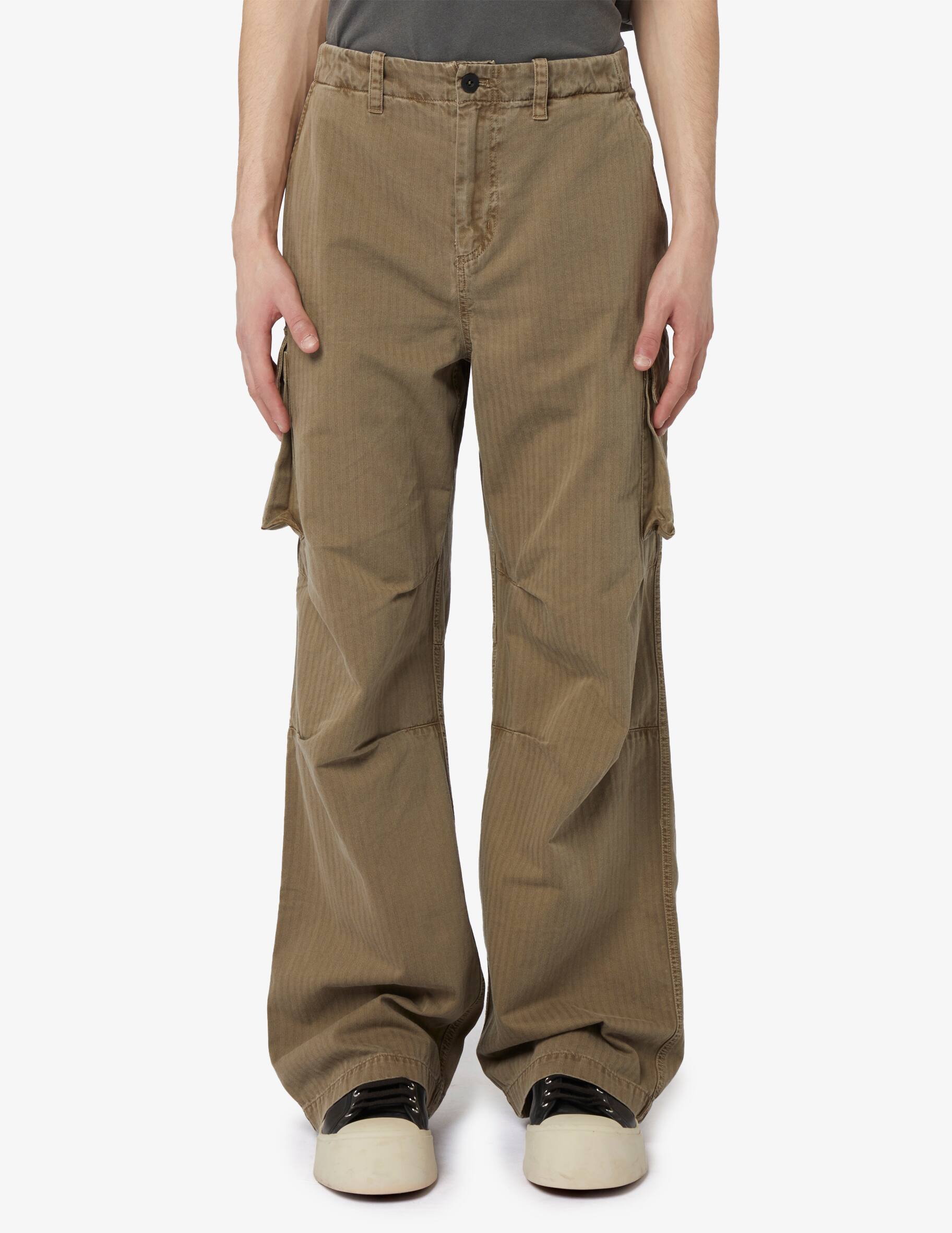 Our Legacy Men's Pantalone Sartoriale Con Pieghe Brown
