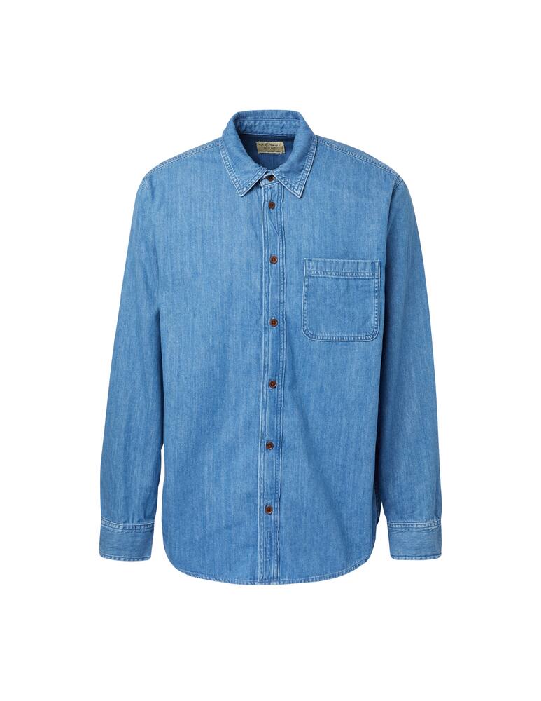 rinascente Nudie Jeans Hebbe humble shirt - blue