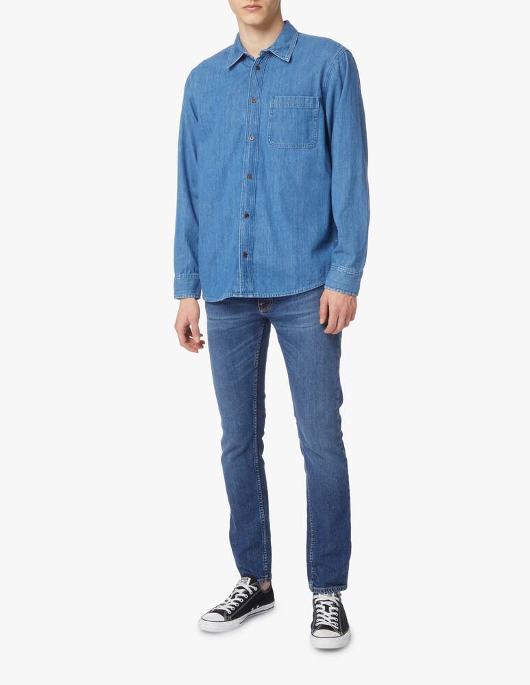 rinascente Nudie Jeans Hebbe humble shirt - blue