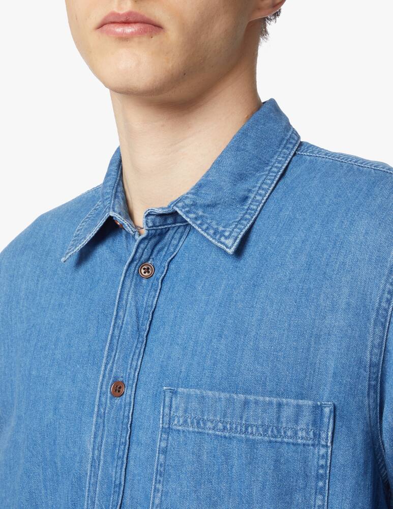 rinascente Nudie Jeans Hebbe humble shirt - blue