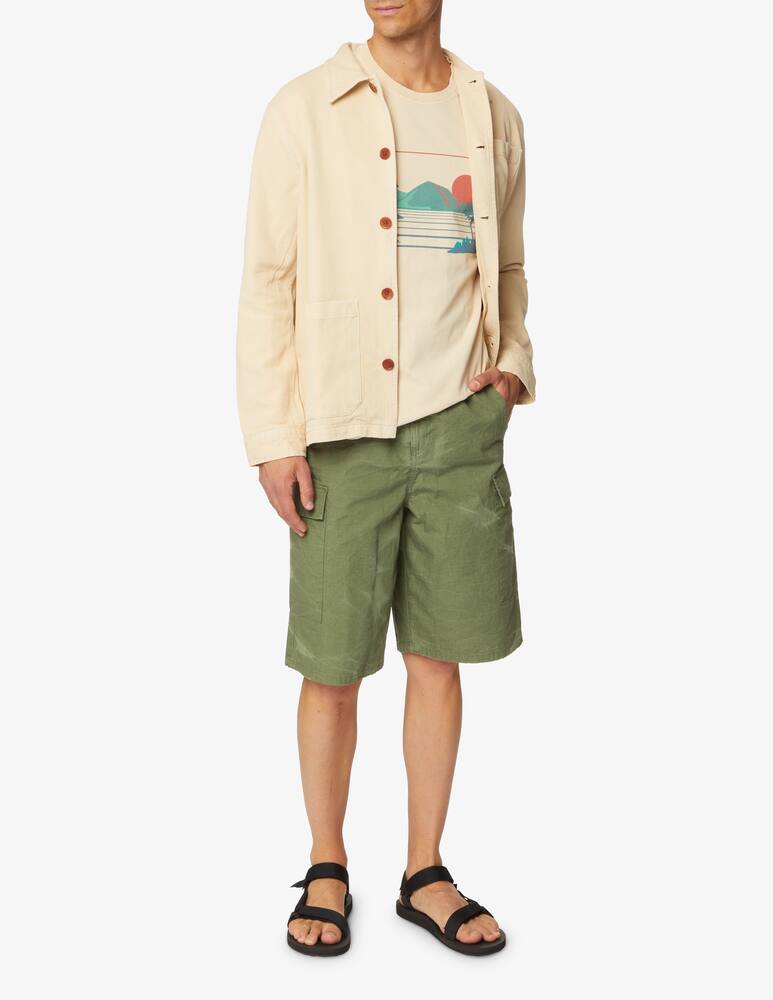 rinascente Nudie Jeans Maglietta manica corta roy shoreline - beige