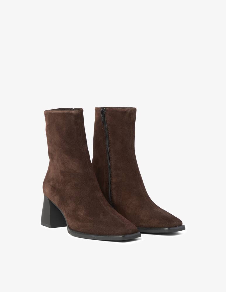 Vagabond Shoemakers Hedda suede boots sculptured heel - Brown - picture 3 Vagabond Shoemakers Hedda suede boots sculptured heel - Brown - picture 3