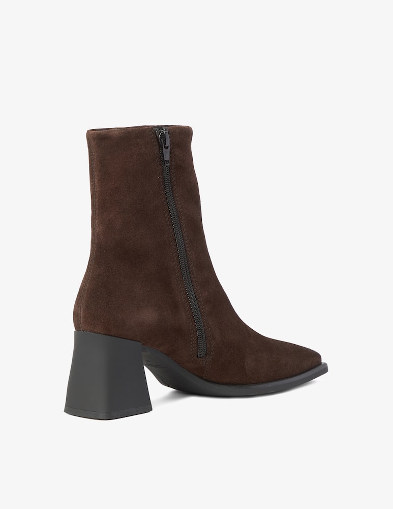 Vagabond Shoemakers Hedda suede boots sculptured heel - Brown - picture 4 Vagabond Shoemakers Hedda suede boots sculptured heel - Brown - picture 4
