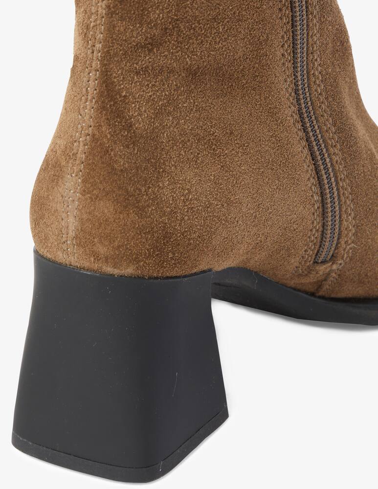 Vagabond Shoemakers Hedda suede boots sculptured heel - Brown - picture 2 Vagabond Shoemakers Hedda suede boots sculptured heel - Brown - picture 2