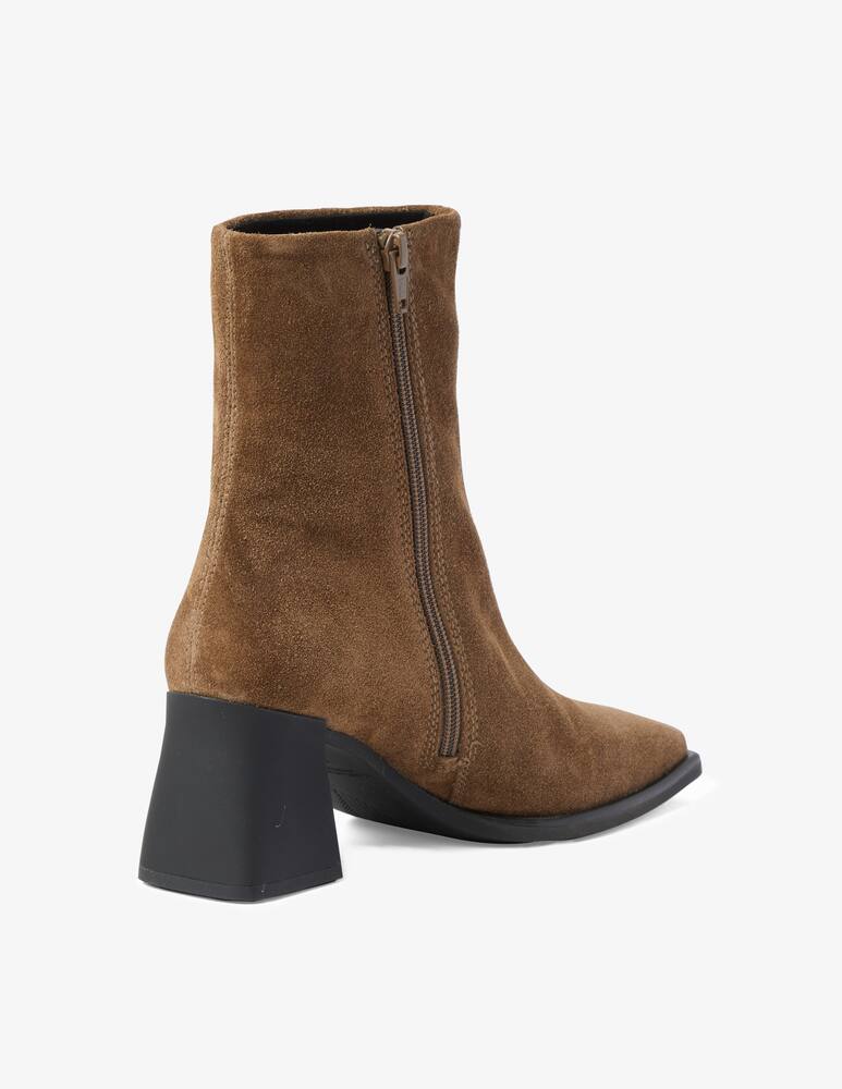 Vagabond Shoemakers Hedda suede boots sculptured heel - Brown - picture 4 Vagabond Shoemakers Hedda suede boots sculptured heel - Brown - picture 4