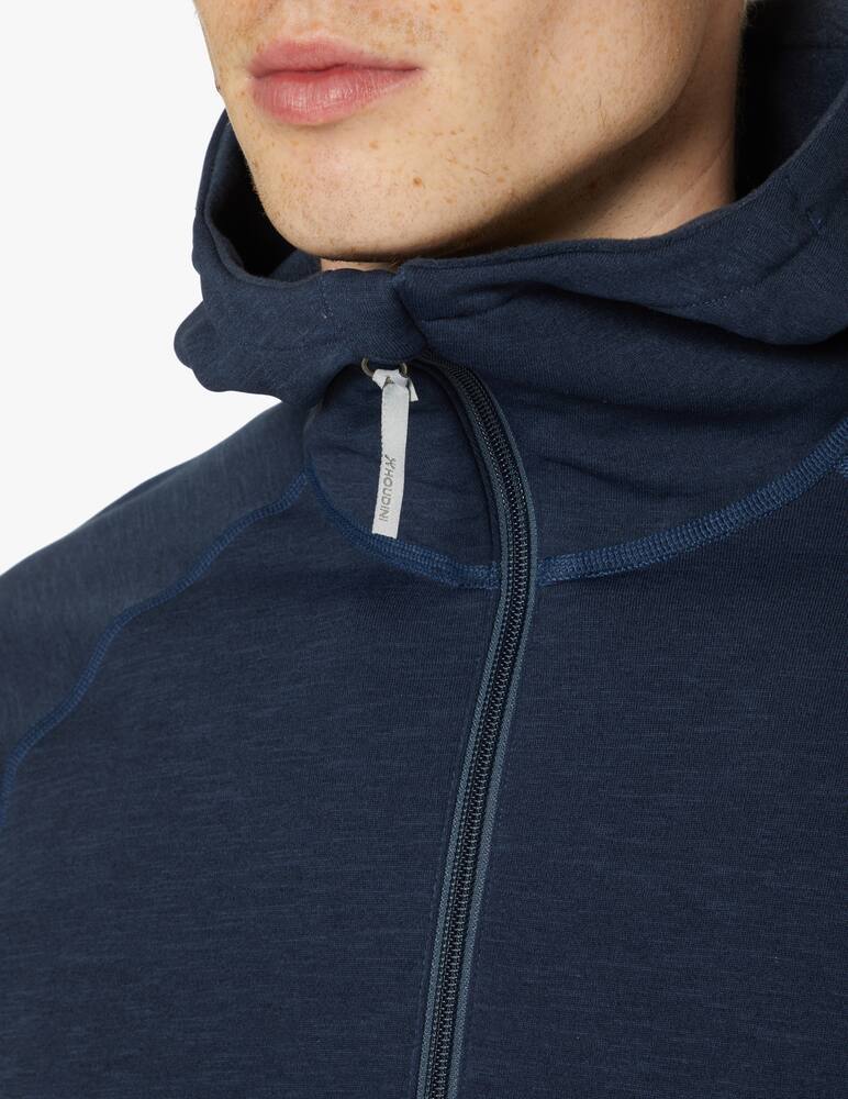 rinascente Houdini Felpa con cappuccio fzip pile monoair - blu