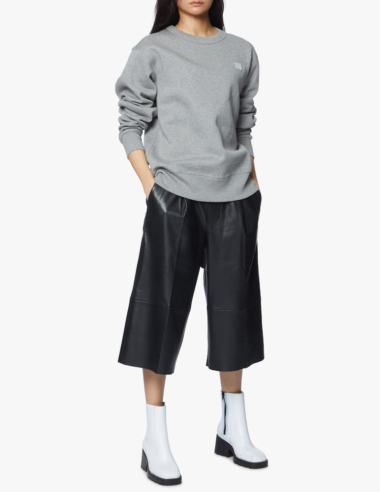rinascente Acne Studios Felpa girocollo in cotone - grigio