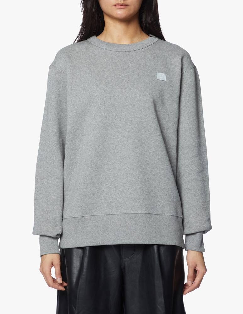 rinascente Acne Studios Felpa girocollo in cotone - grigio