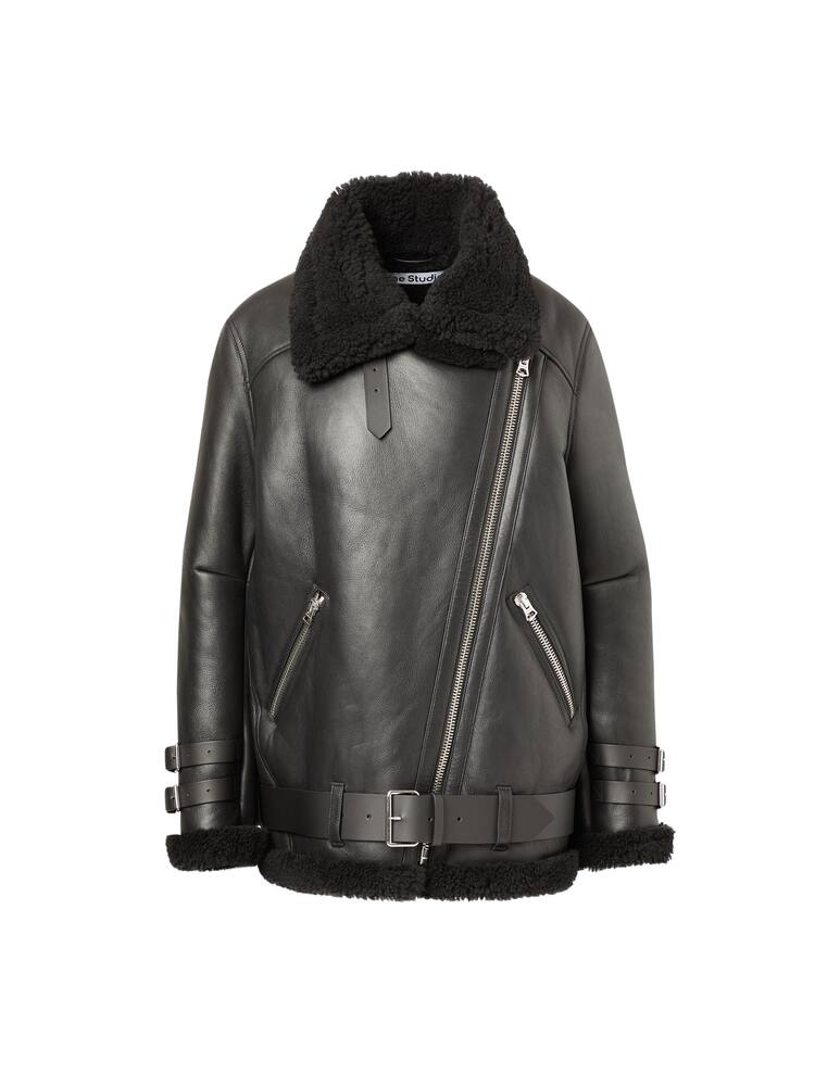 rinascente Acne Studios Oversize leather jacket