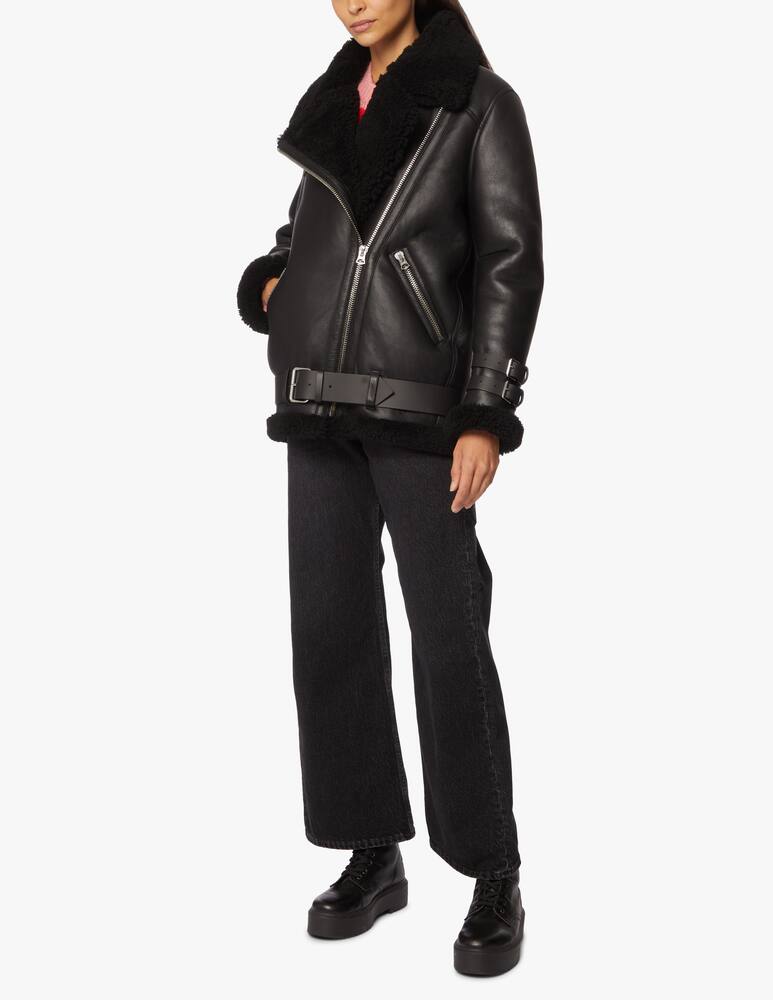 rinascente Acne Studios Oversize leather jacket