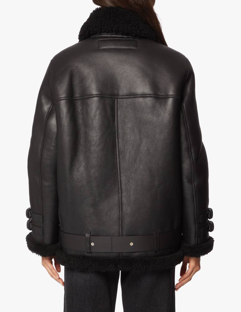 rinascente Acne Studios Oversize leather jacket