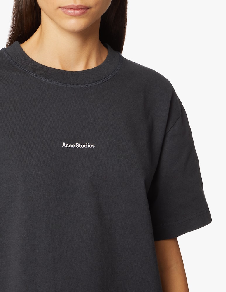 rinascente Acne Studios T-shirt girocollo in cotone - nero