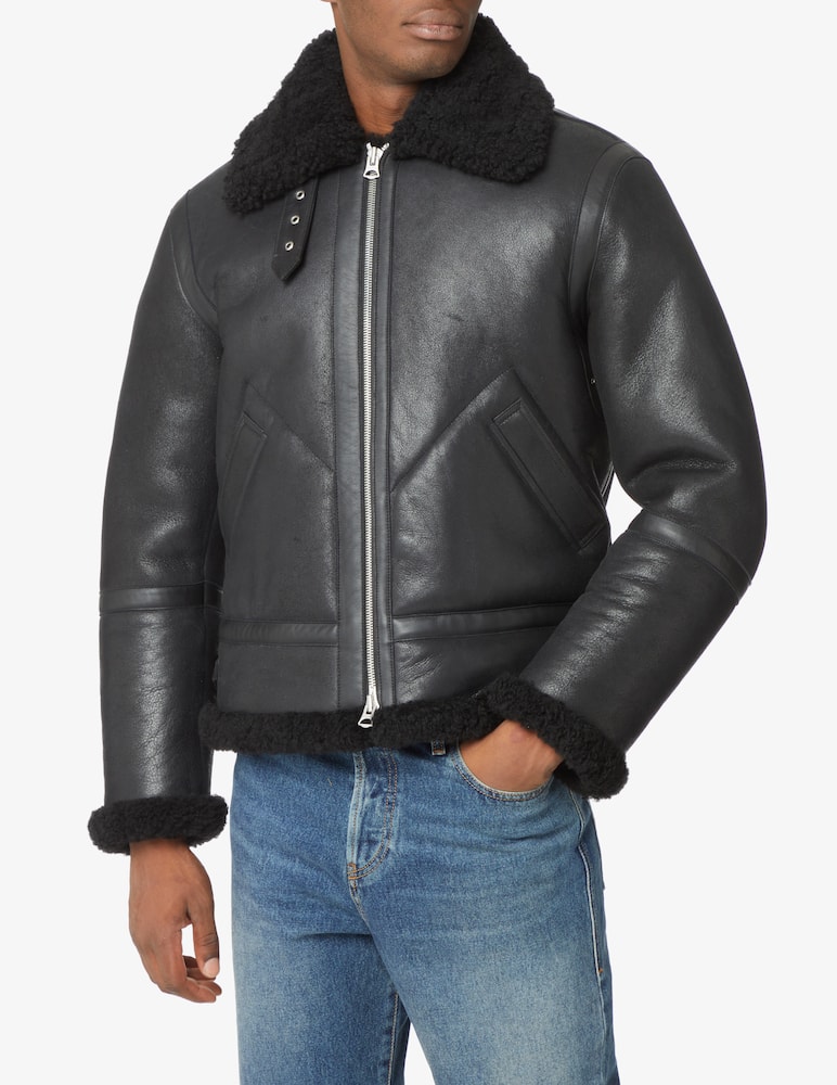 Acne Studios Shearling jacket - Black - picture 2 Acne Studios Shearling jacket - Black - picture 2