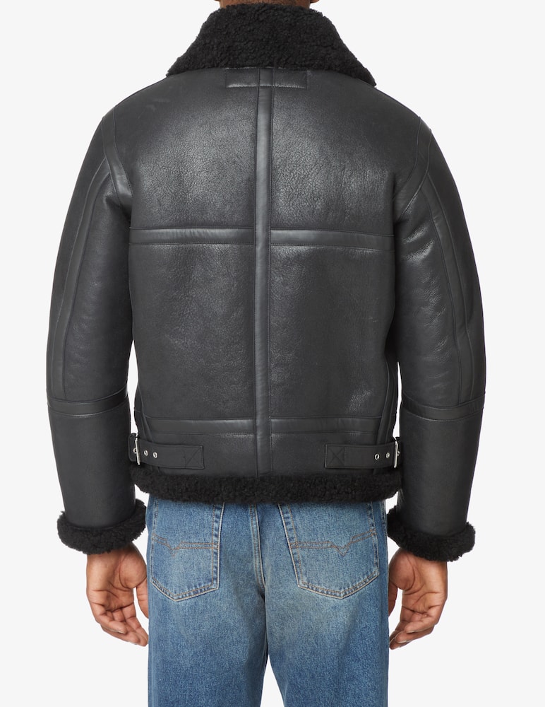 Acne Studios Shearling jacket - Black - picture 3 Acne Studios Shearling jacket - Black - picture 3