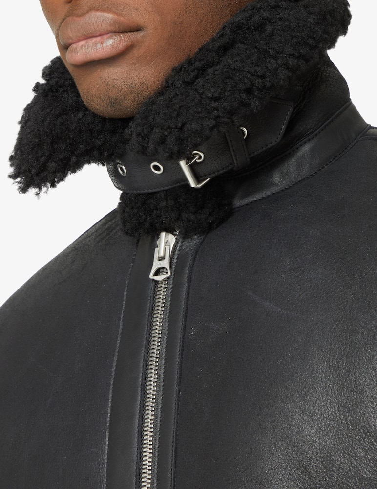 Acne Studios Shearling jacket - Black - picture 4 Acne Studios Shearling jacket - Black - picture 4