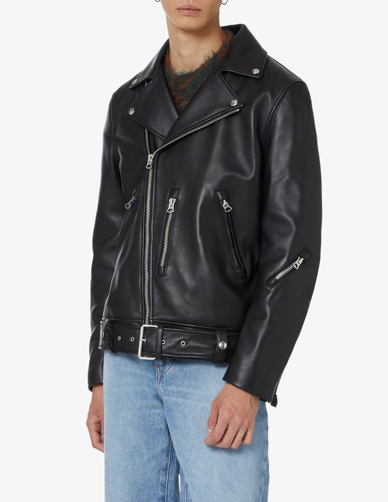 Acne Studios Chiodo in pelle clean - immagine 1 Acne Studios Chiodo in pelle clean - immagine 1