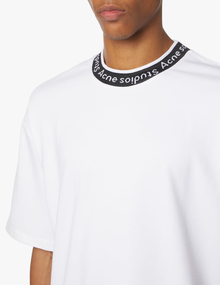 rinascente Acne Studios Logo collar t-shirt 